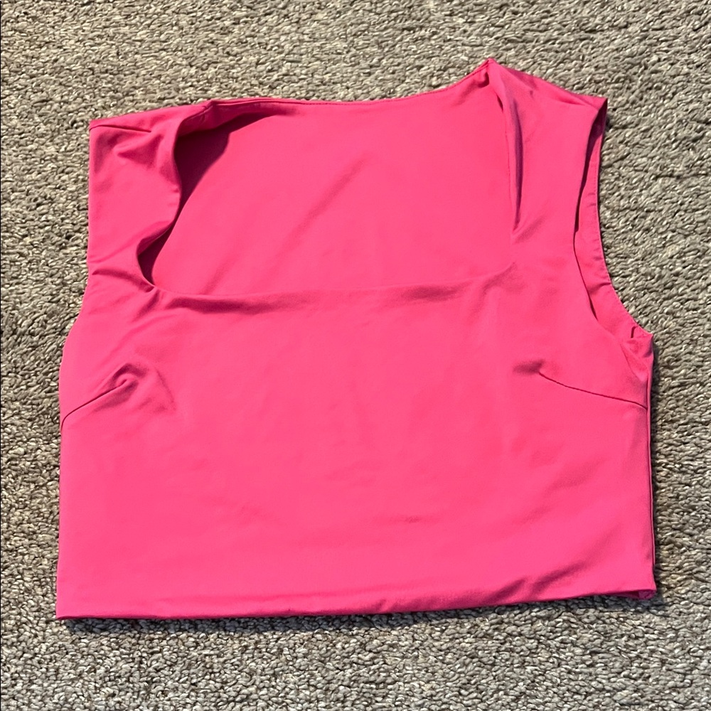 SHEIN Vibrant Pink Crop Top